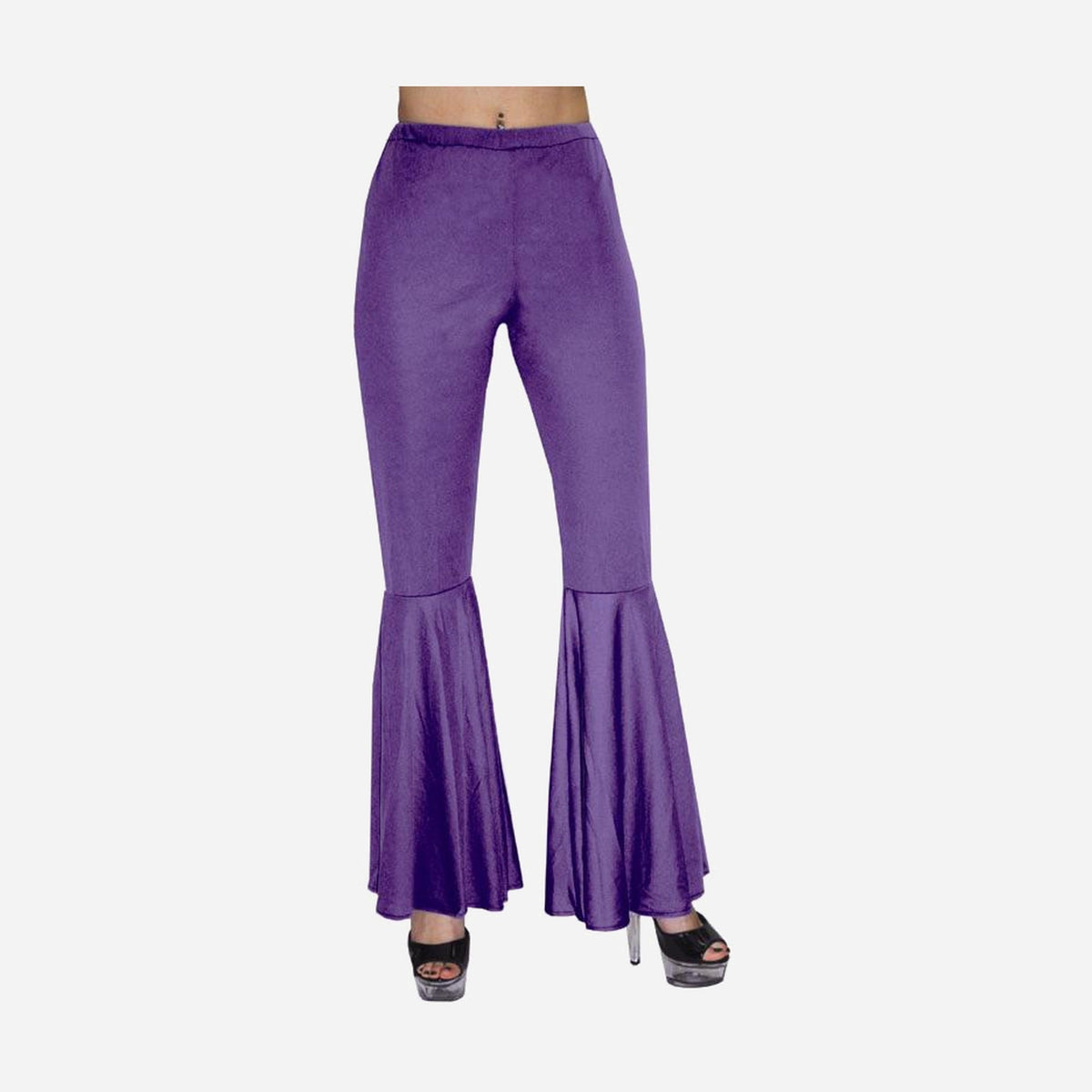 Pantalon pattes d'éléphant violet femme Taille XL