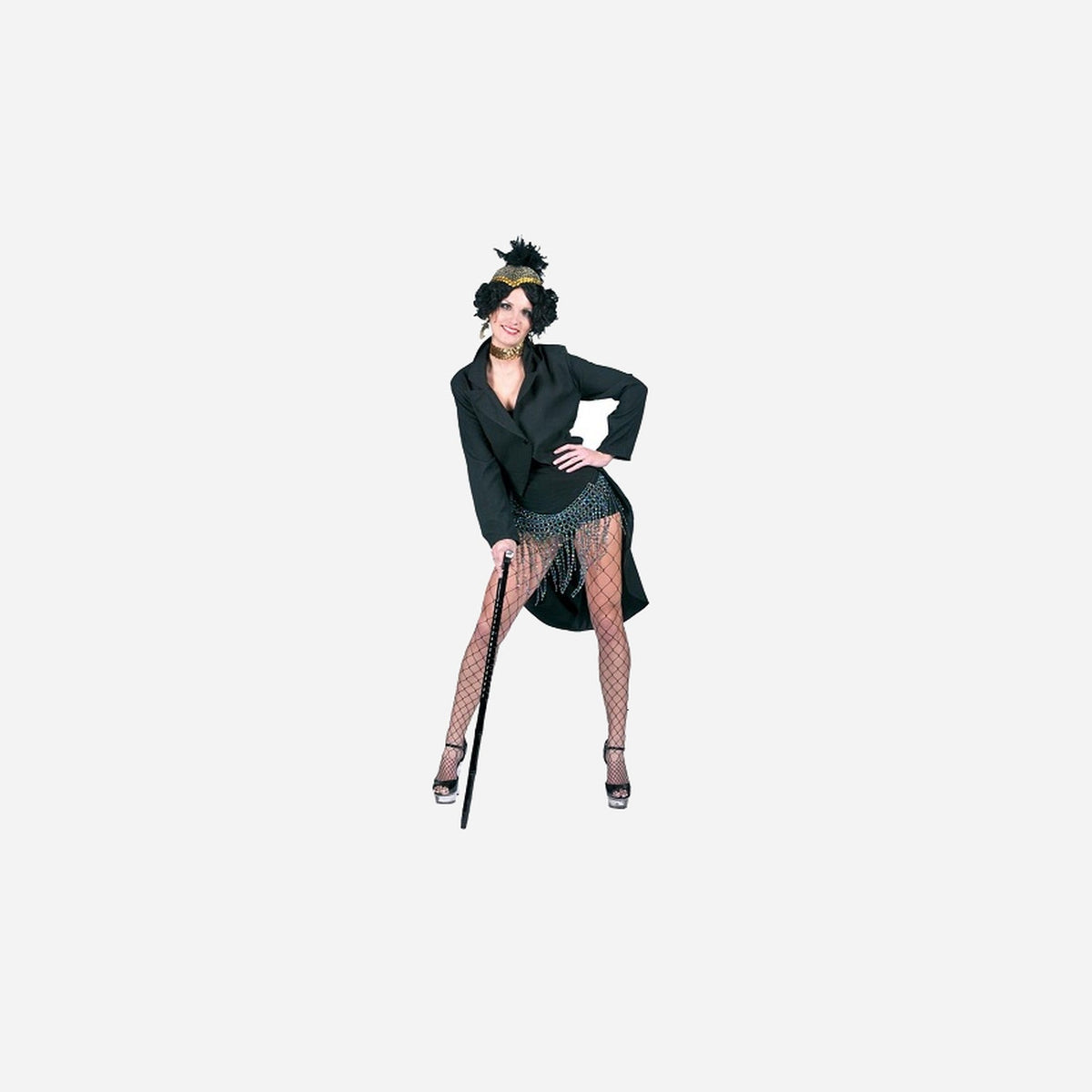 Veste queue de pie noir femme