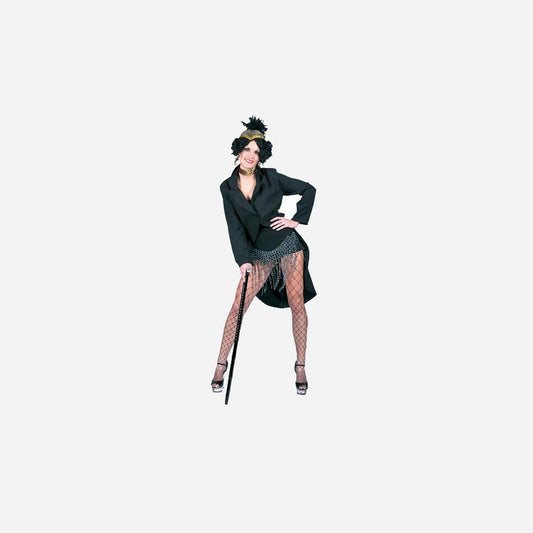 Veste queue de pie noir femme