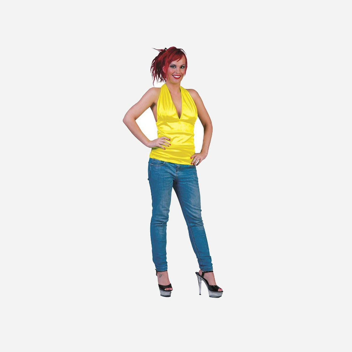 Bustier jaune femme Taille unique