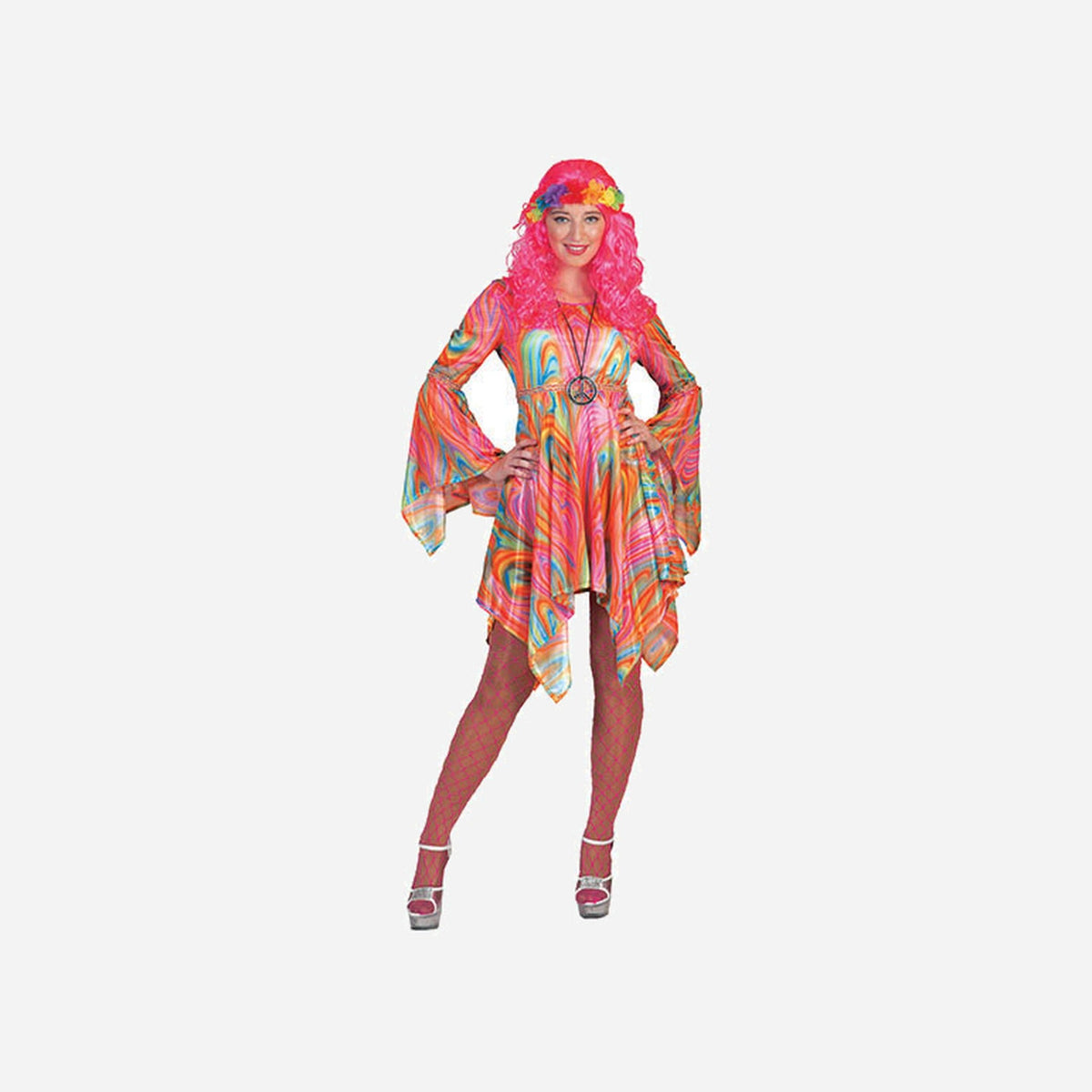 Déguisement hippie "psychadelic" femme