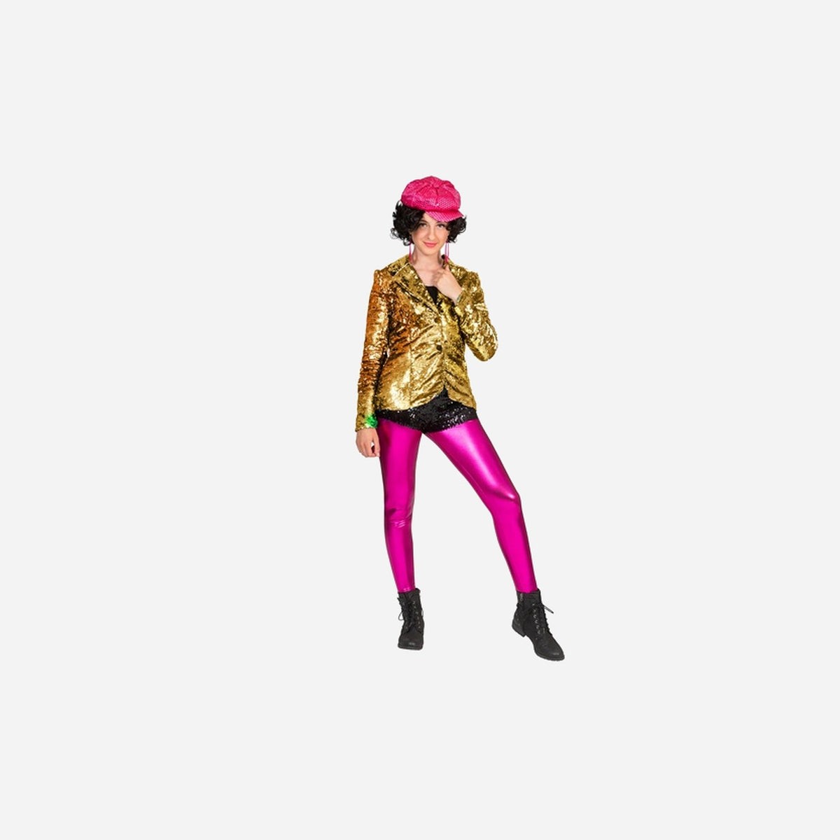Veste à sequins or femme