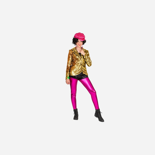 Veste à sequins or femme