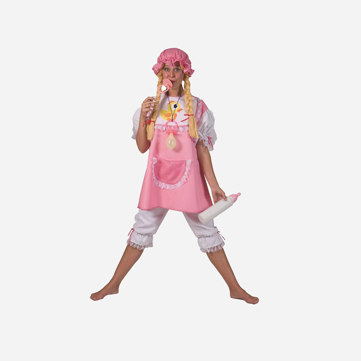 Déguisement de gros bébé rose femme