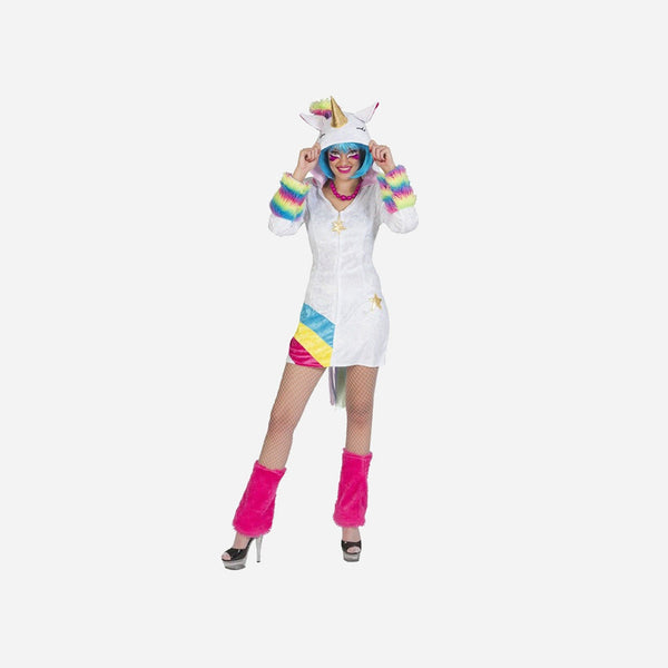 Déguisement de licorne rainbow pour femme