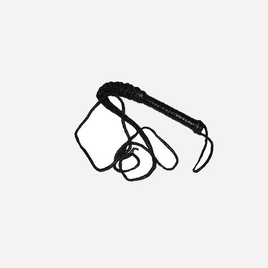 Fouet en cuir noir 2,4 m