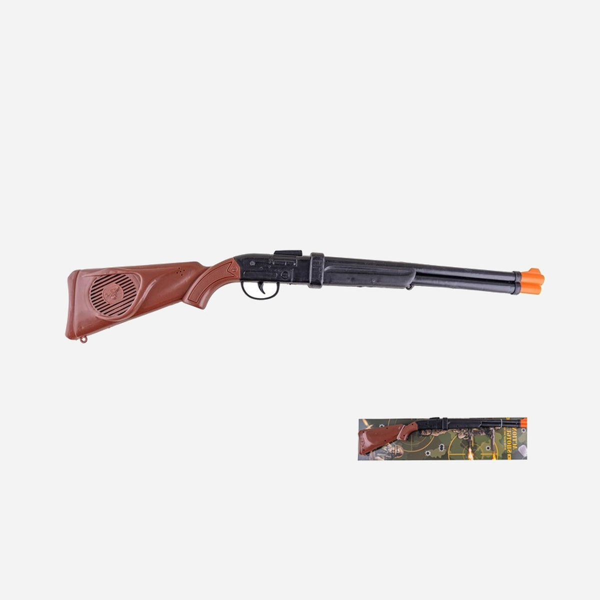 Fusil à pompe avec bruiteur noir 68 cm