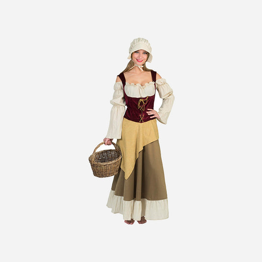 Déguisement de fermière paysanne femme