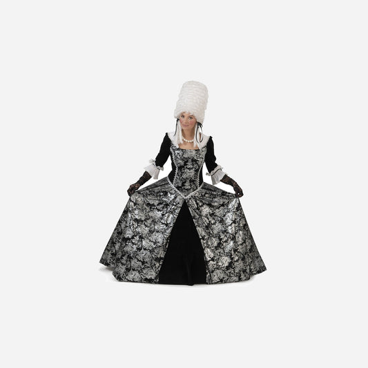 Déguisement baroque rococo Lady argent femme