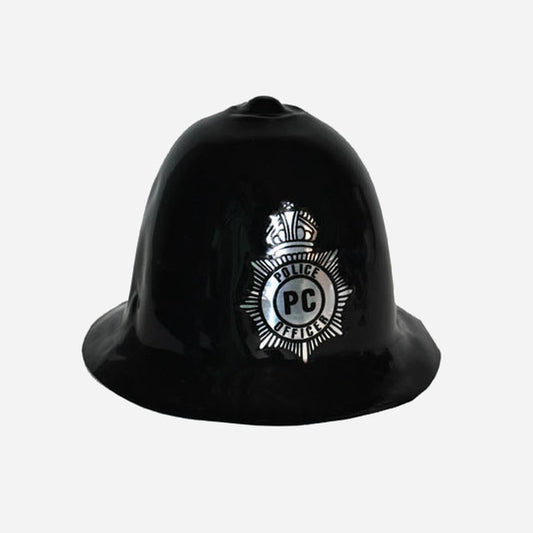 Casque de police Bobby anglais noir