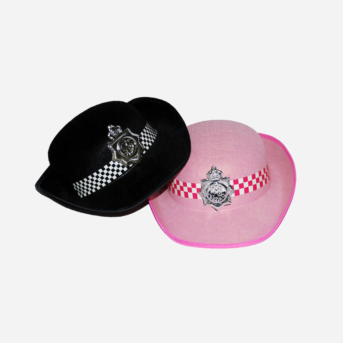 Chapeau de police femme en feutrine noir