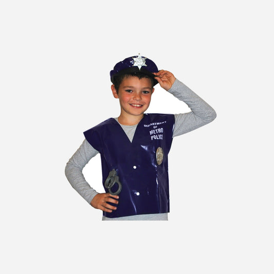 Set de déguisement policier "Metro police" 2 pièces enfant