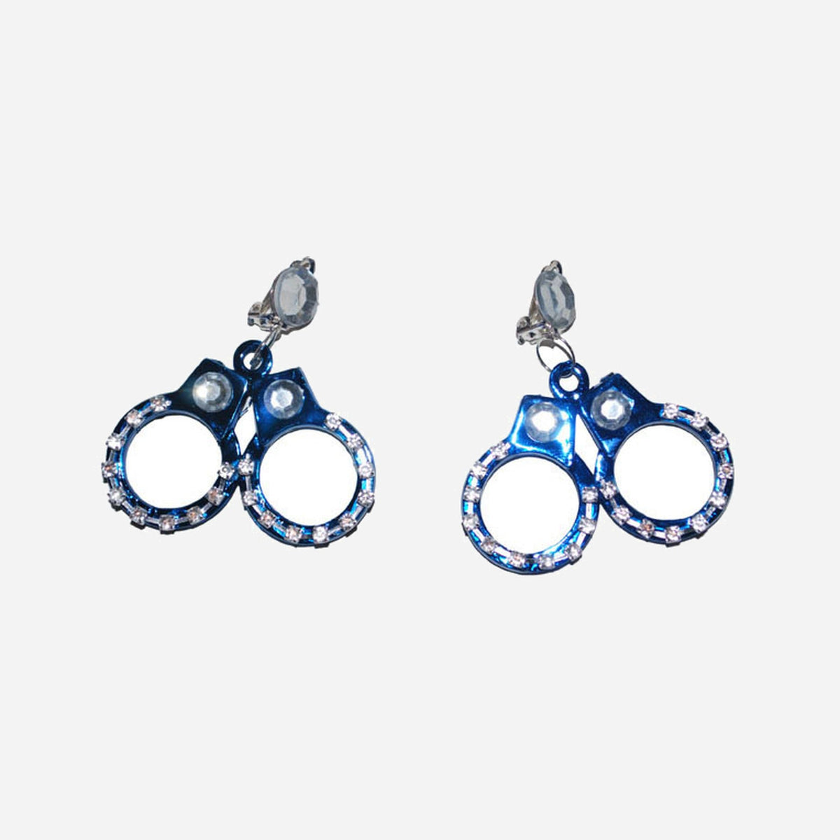 Boucles d'oreilles menottes avec strass