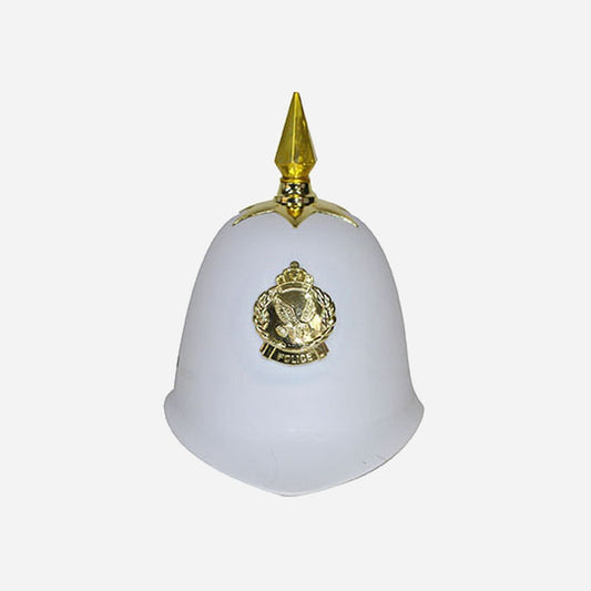 Casque à pointe police blanc