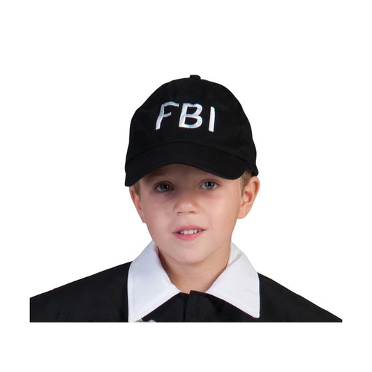 Casquette fbi noire enfant fantaisie