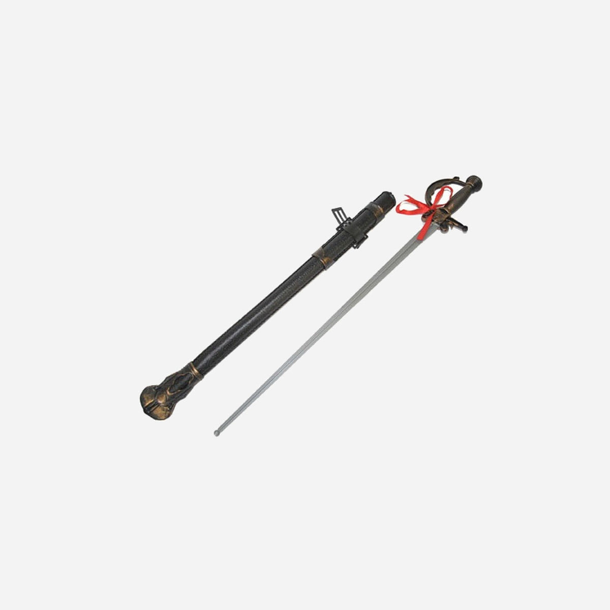 Épée de mousquetaire avec ruban et fourreau 70 cm