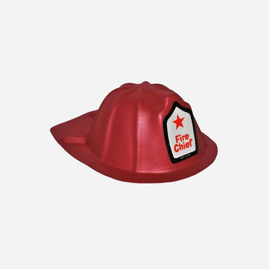 Casque de pompier en mousse EVA Fire Chief rouge enfant