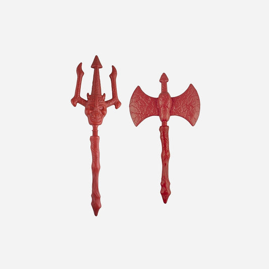 Arme rouge avec motif diable assorti 50 cm