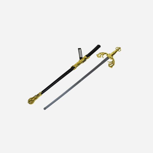 Épée de mousquetaire avec fourreau dorée 72 cm