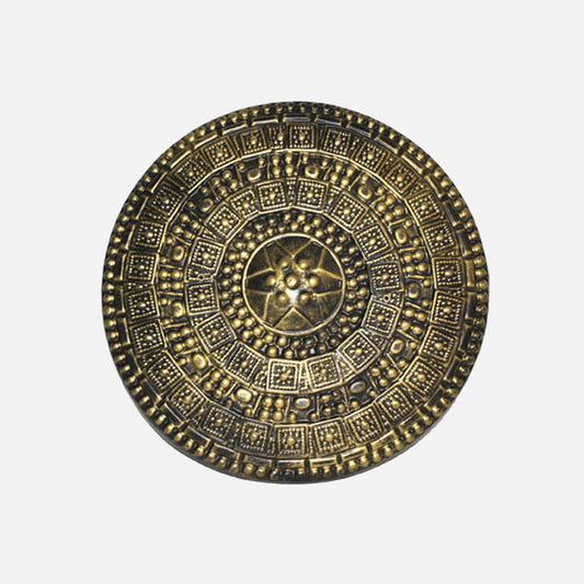 Bouclier rond doré 45 cm