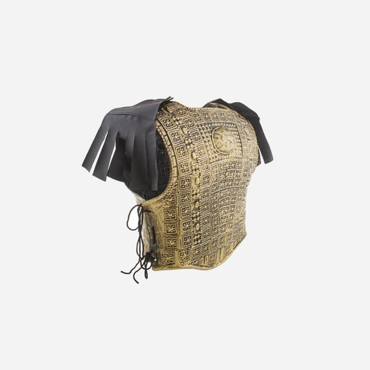 Armure de chevalier dorée