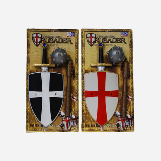 Kit d'accessoires de chevalier pour enfant assorti 3 pièces