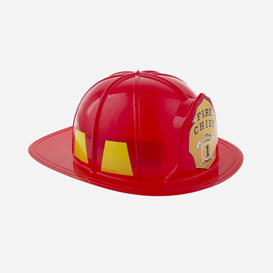 Casque de pompier Fire Chief rouge adulte