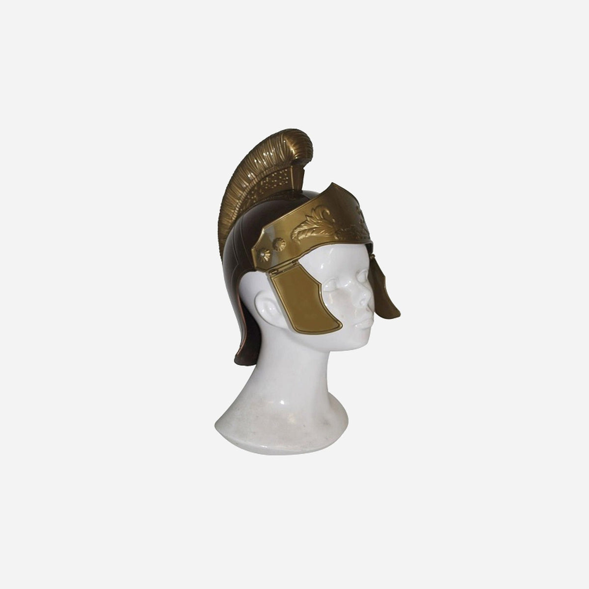 Casque de romain marron et or adulte 25 cm