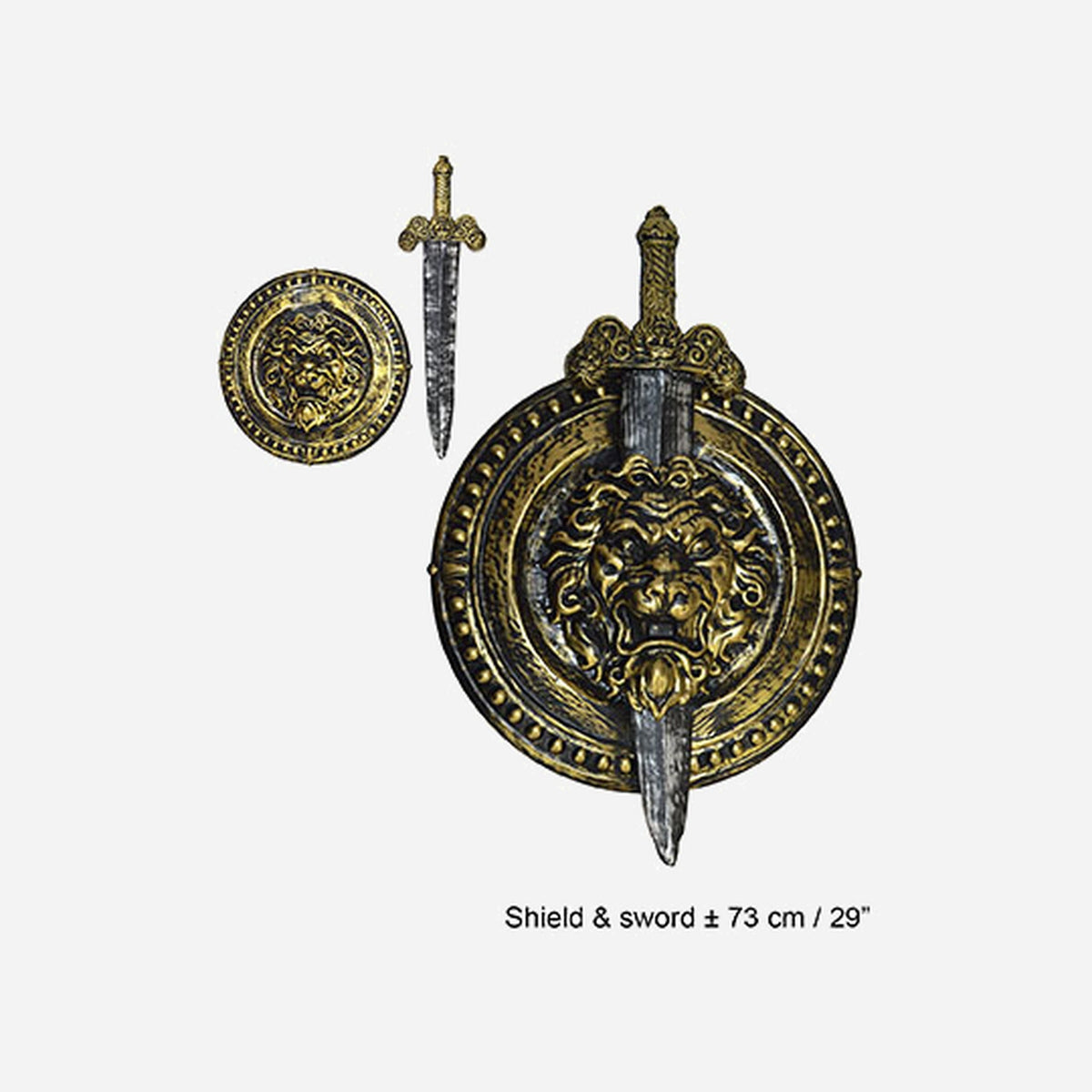 Set bouclier lion et glaive de chevalier