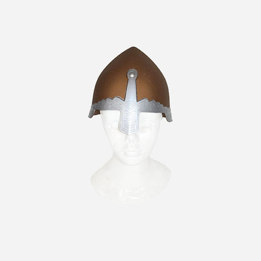 Casque de chevalier avec protège nez bronze