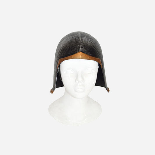 Casque de chevalier noir