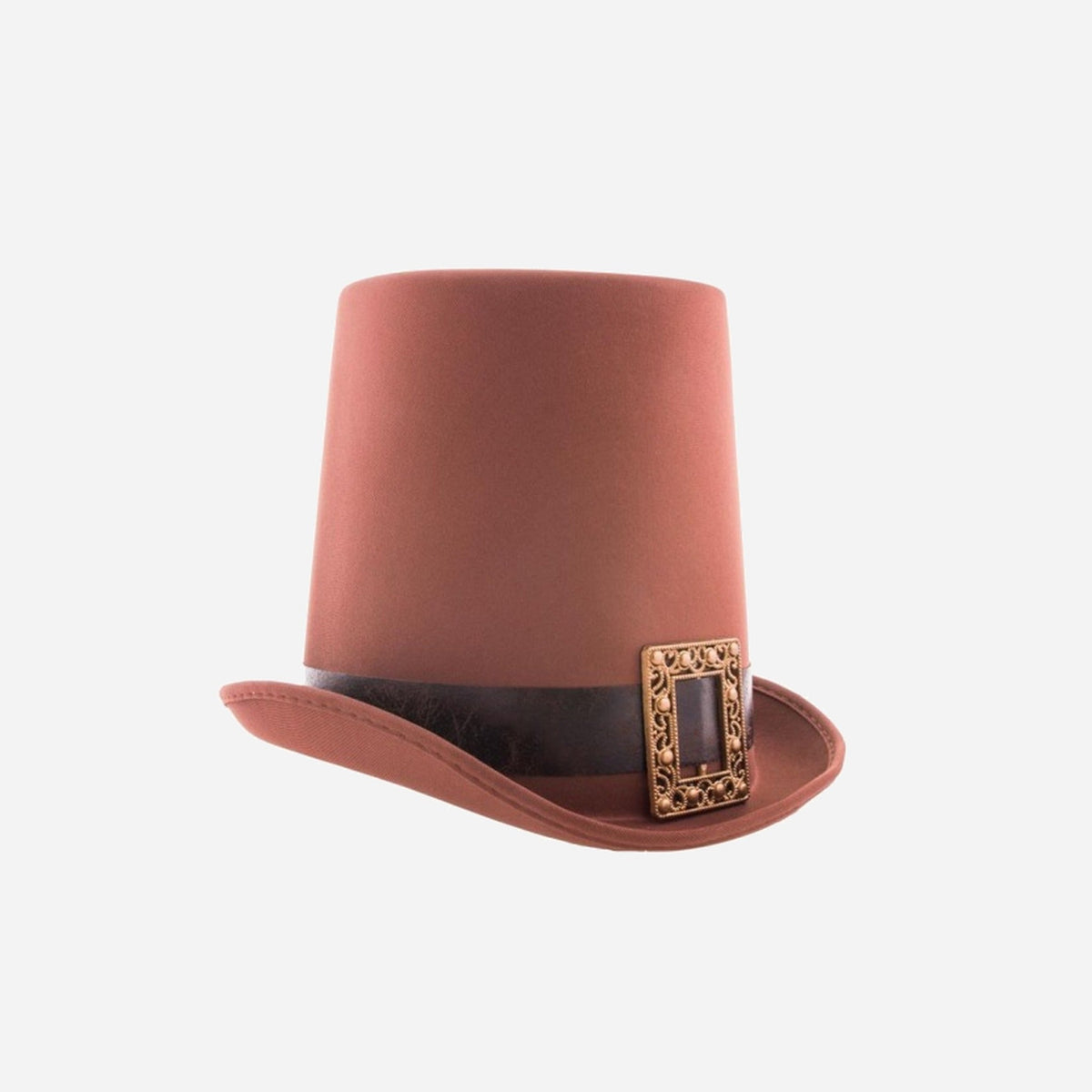 Chapeau haut de forme steampunk marron 20 cm