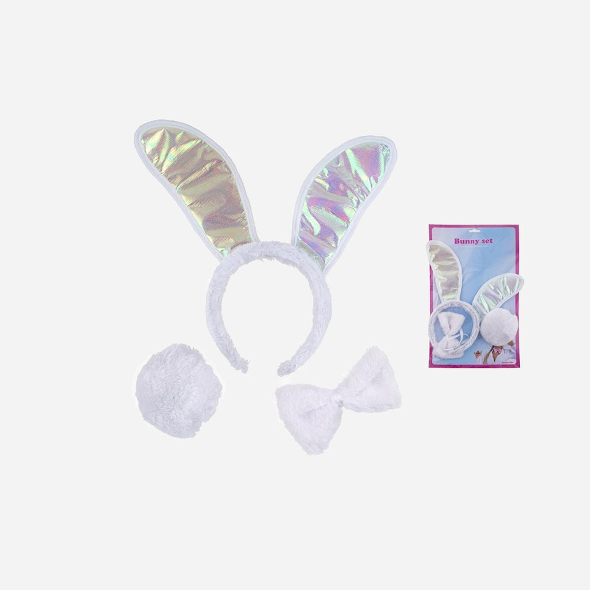 Set de déguisement lapin Bunny's blanc 3 pièces