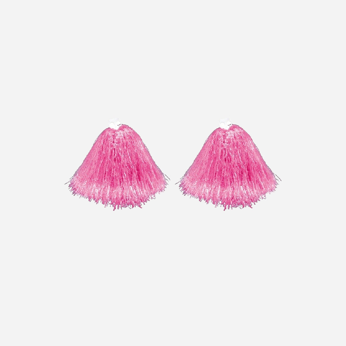 Paire de pompons avec anneaux
