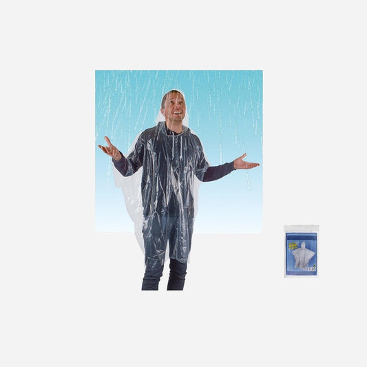 Poncho transparent imperméable taille adulte