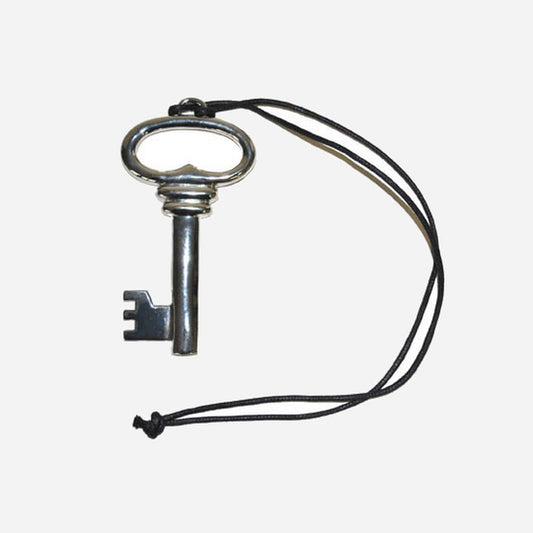 Collier grosse clef en métal fantaisie