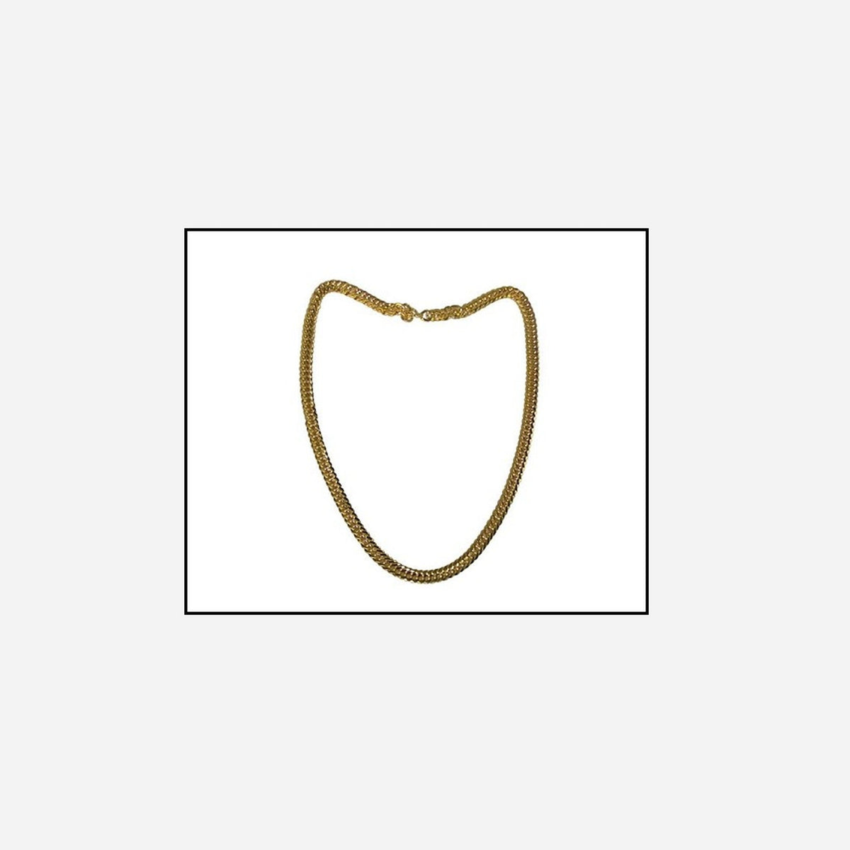 Collier métallique chaînette 55 cm fantaisie