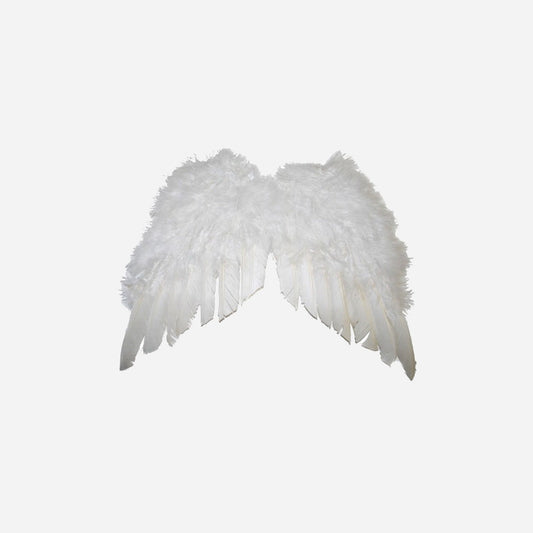 Ailes d'ange plumes petite blanc 40 cm