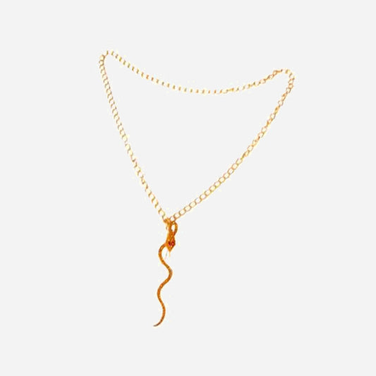 Collier avec pendentif serpent fantaisie