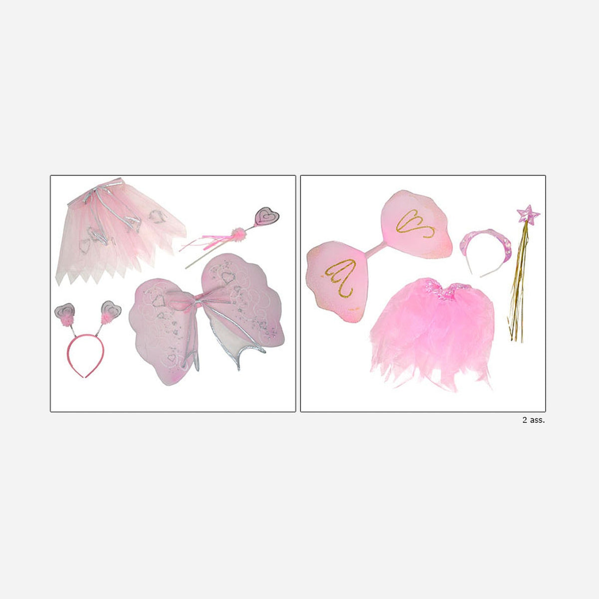 Kit d'accessoires de déguisement de fée 4 pièces enfant assorti