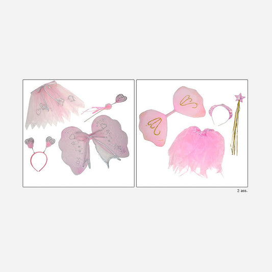 Kit d'accessoires de déguisement de fée 4 pièces enfant assorti