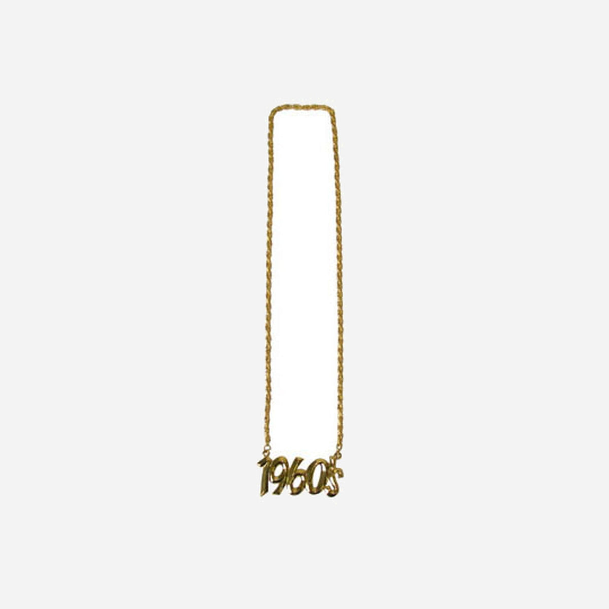 Collier métallique doré 1960's fantaisie