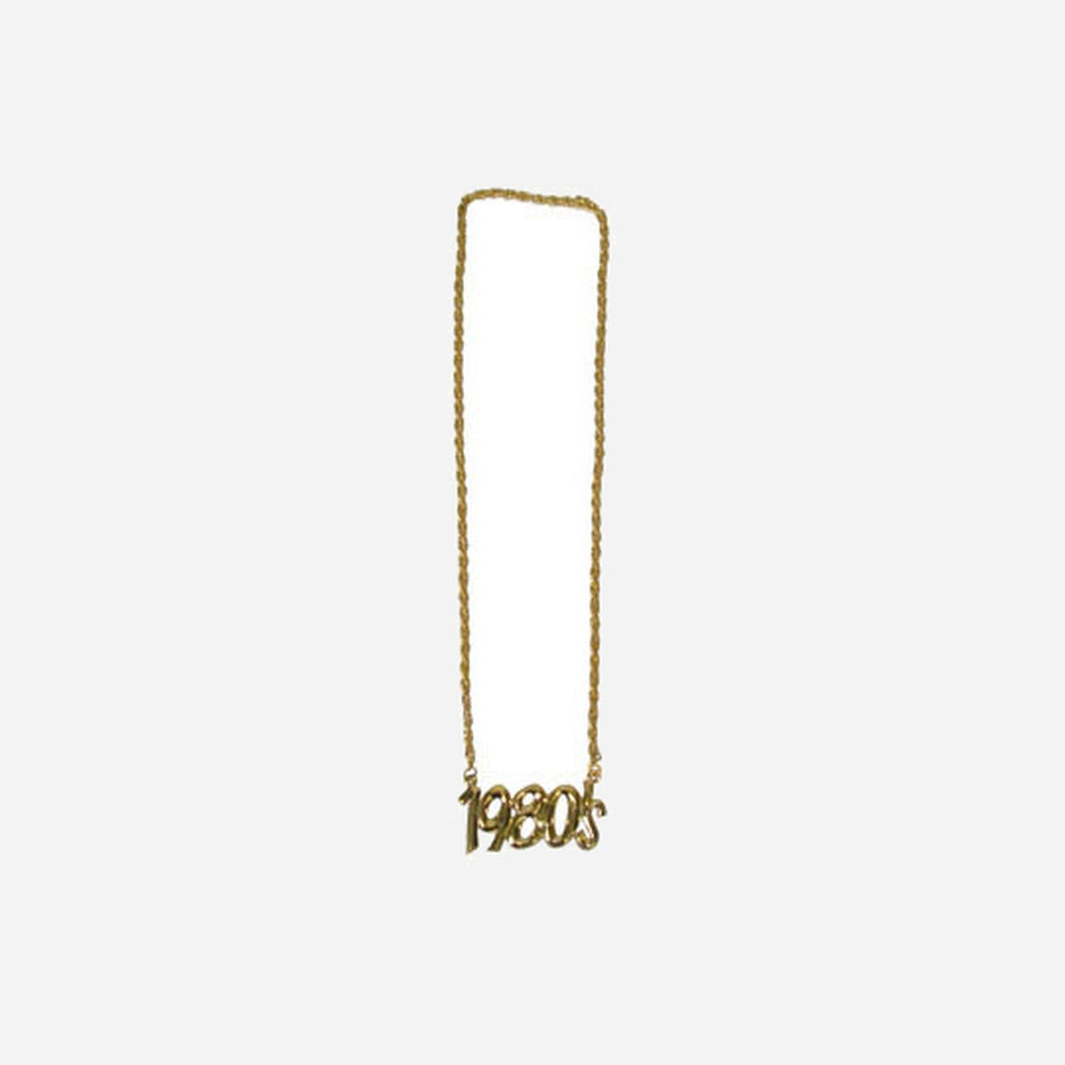 Collier métallique doré 1980's fantaisie