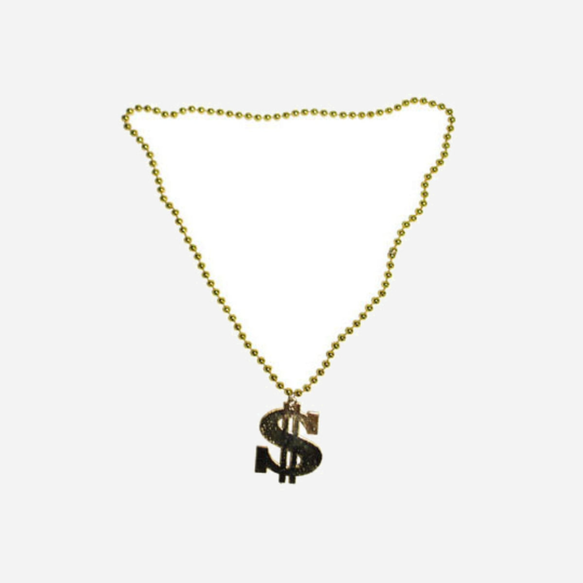 Collier dollar en plastique or new fantaisie