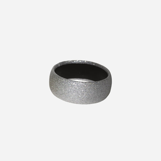 Bracelet rond à paillettes argent