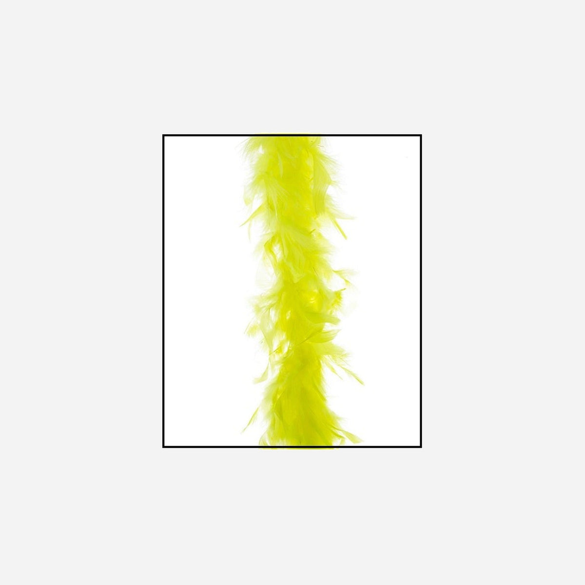 Boa 50 g jaune fluo 1,9 m en plumes