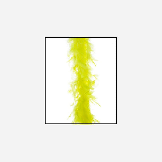 Boa 50 g jaune fluo 1,9 m en plumes