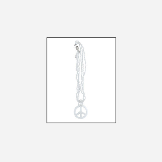 Collier peace & love 27 cm fantaisie