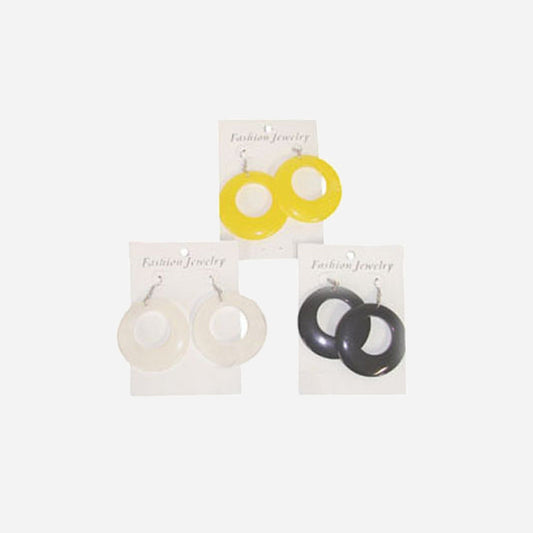 Boucles d'oreilles créoles color assorti