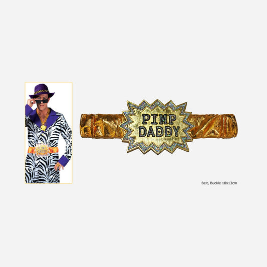 Ceinture dorée pimp daddy
